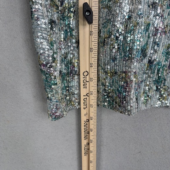 Nookie Skirt Womens XS Forever Blue Sequin Ruched Knot Front Mini Party Cocktail - Picture 13 of 14